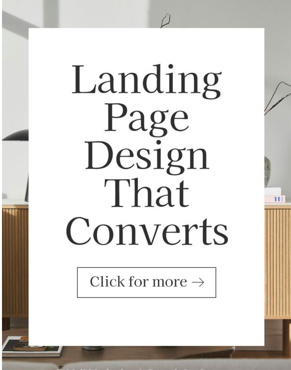 Landing page design